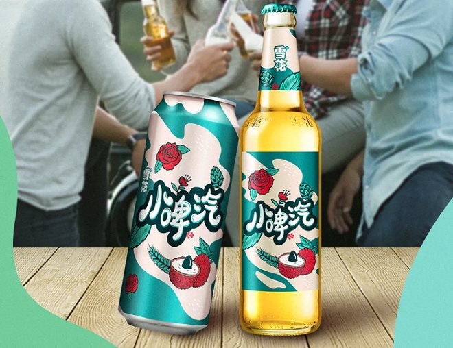 东莞文具店货架厂家：华润雪花跨界 首款碳酸饮料“小啤汽”上市